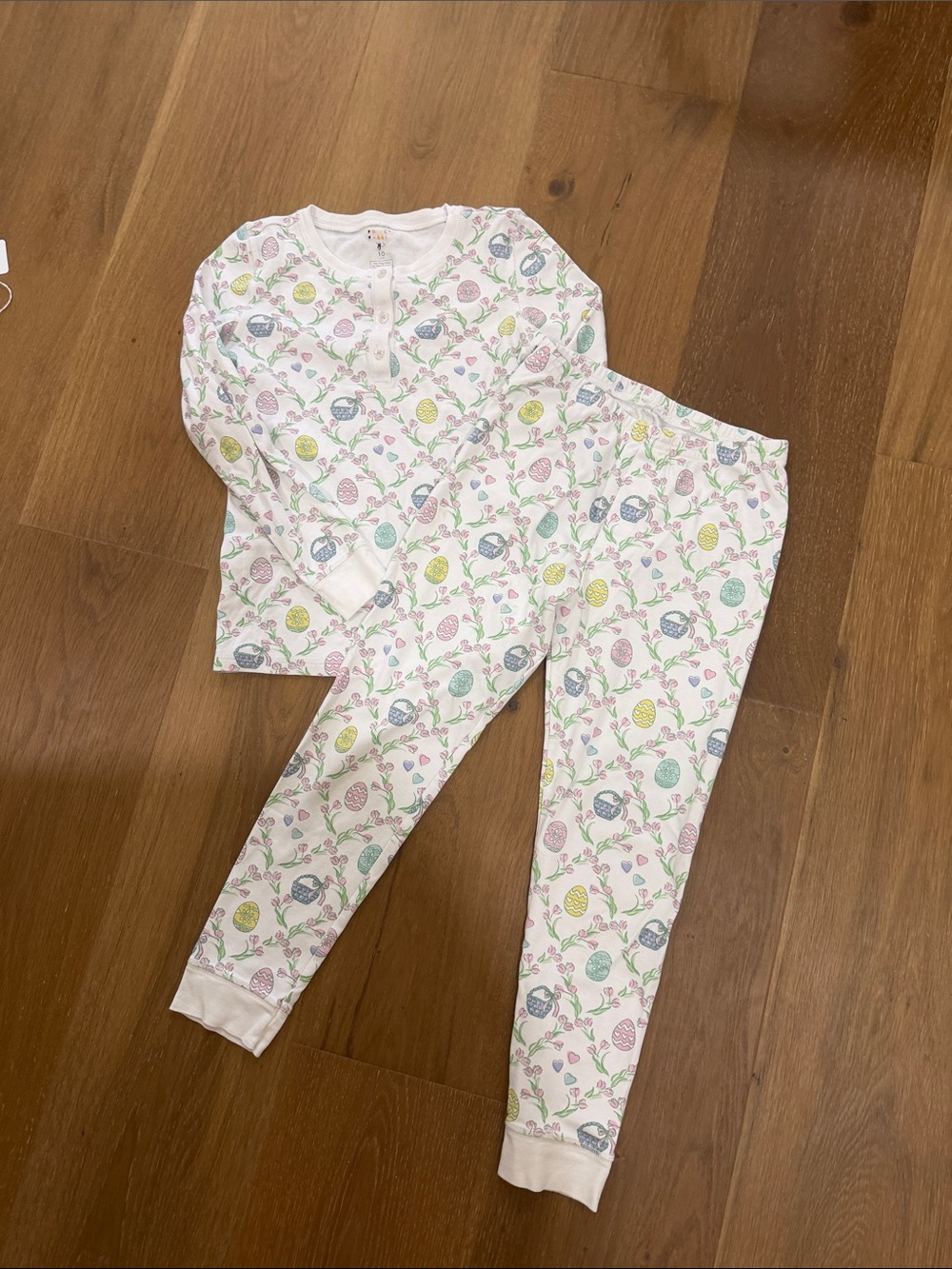 Girls roller rabbit Easter pajamas size 10